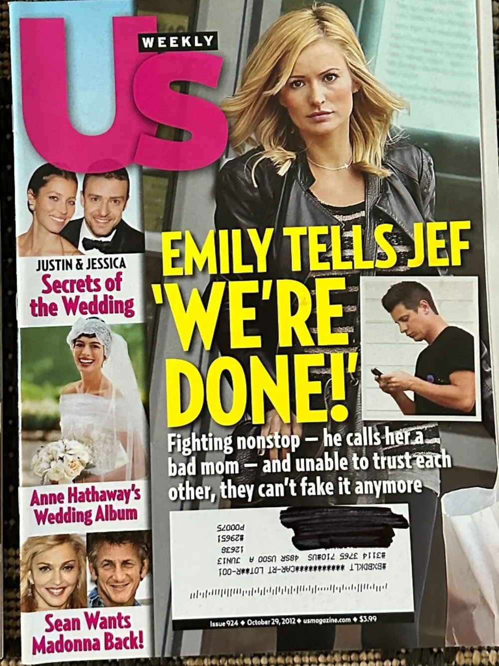 Vintage Lot of 6 US Weekly Magazines 2012 Celebrity Gossip Fashion Party Life